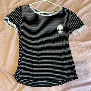 Striped Alien Tee
